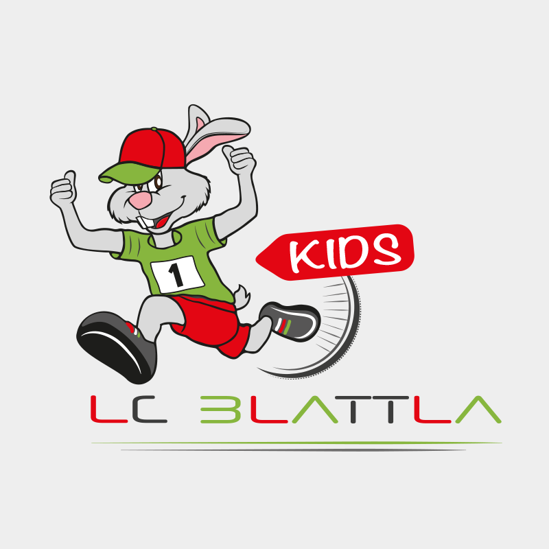 VP17 Portfolio Logo LC-Blattla Kids Logo speziell designed für Kinder vom Rad- und Laufverein LC Blattla in den markanten rot-grünen Vereinsfarben